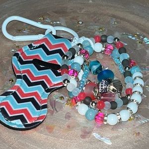 Chevron Bracelet Keychain